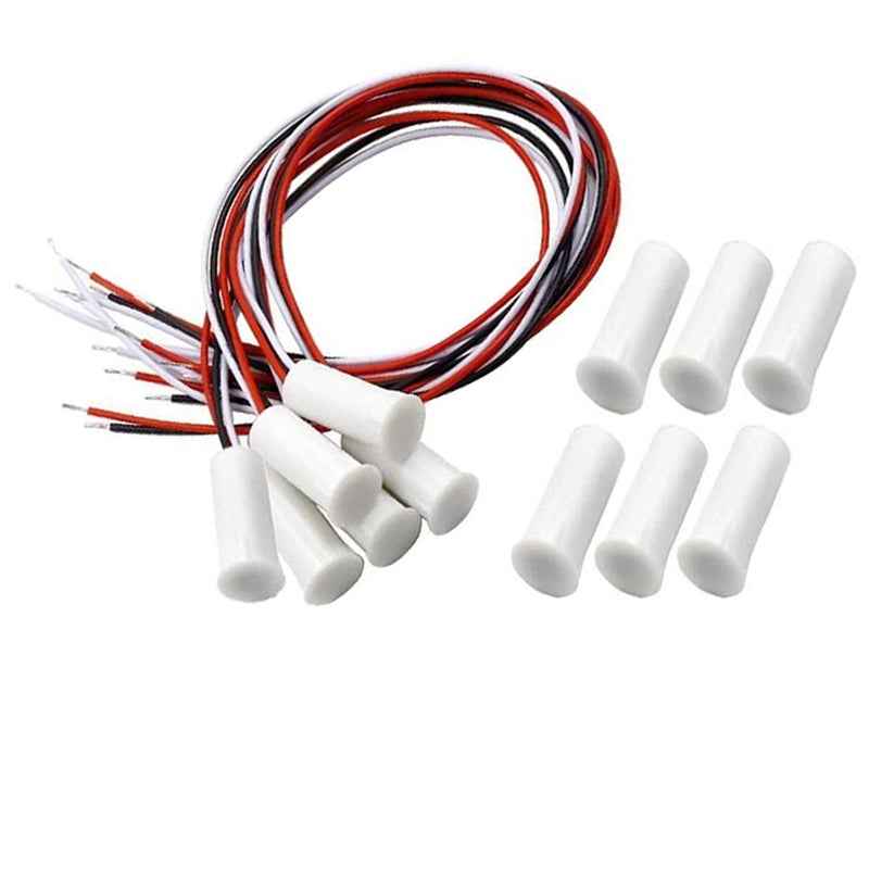 MEI Magnetic Reed Switch RC-35 NC/NO Recessed Wired Door Window Alarm, Magneti Door Switch, Contact Sensor, for Home Security and Burglar Alarm Magnetic Reed Switch,Sets of 6 - Image 1